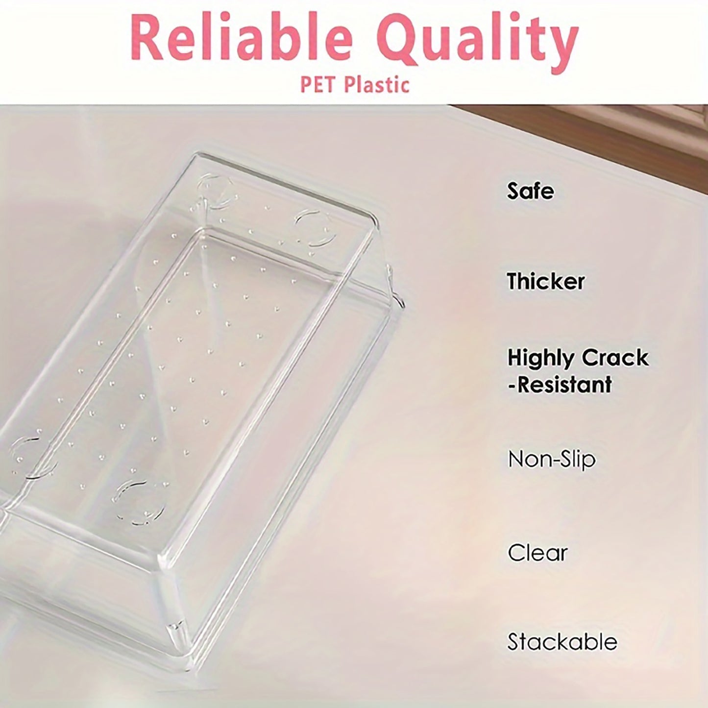 Asnews Plastic Drawer Organizers Set, Multiple Vanity Organizer, Makeup and Desk Drawer Organizer Trays, Organization and Storage for Makeup, Bathroom, Kitchen Utensils and Office