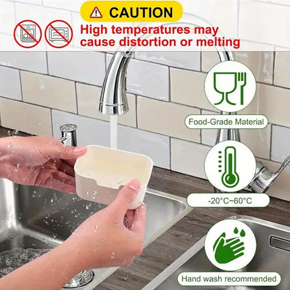 Storage container, 4 locking food trays, transparent leak proof and reusable food sealing box, used for meat, candy, fruits, nuts, snacks, kitchen organization and storage, kitchen accessories